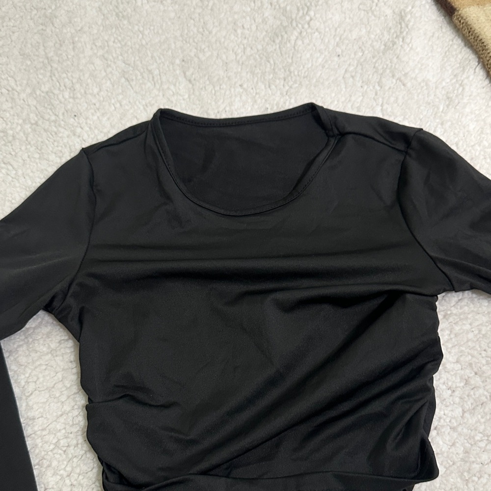 Black Long Sleeve girls Top